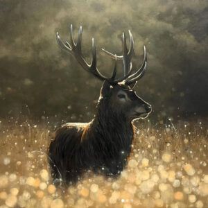 Sandra Binney Stag Painting