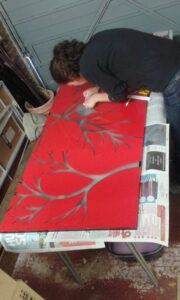 Four Hands Glass - Etched Glass